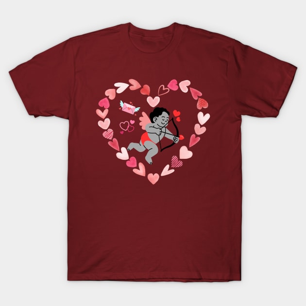 Happy 14 February, Valentine Day T-Shirt by Teesquares